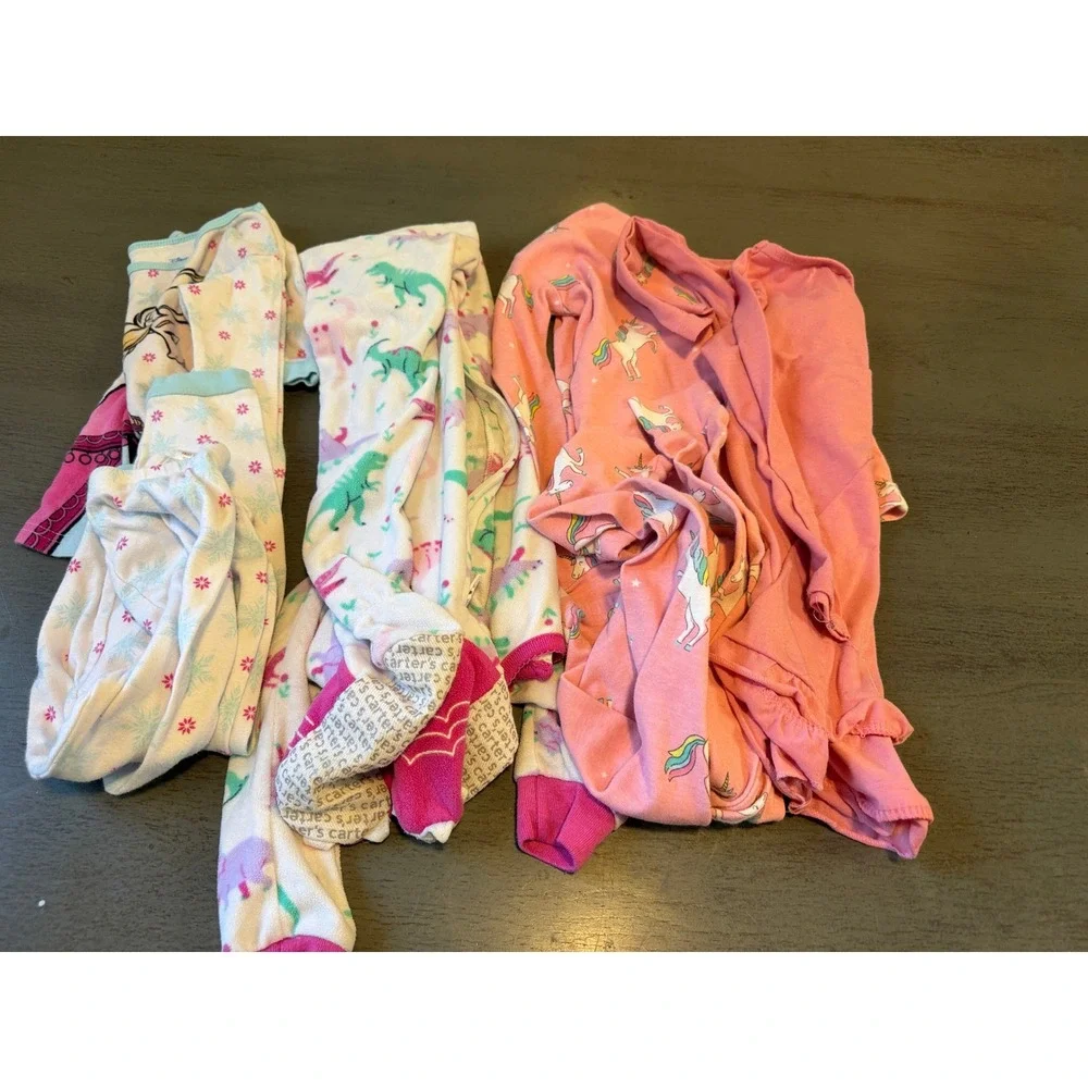 Toddler Girls Clothing Lot 25+ Pieces Tops Pants Pajamas size 4T